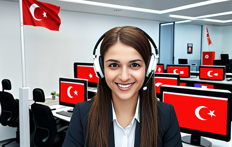 **
"A bustling call center in Istanbul, modern design, diverse agents smiling and assisting customers. Focus on the warm and welcoming atmosphere, showcasing excellent customer support. A screen displays positive customer feedback and high satisfaction ratings. Include the Turkish flag subtly in the background."
**