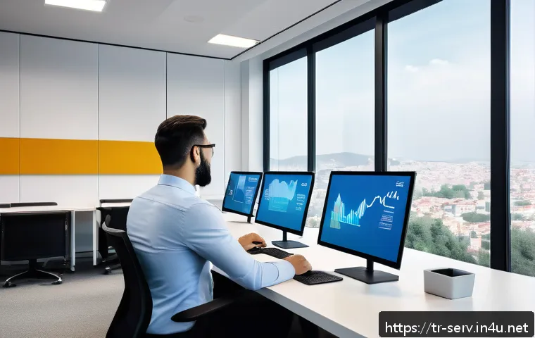 서비스관리사와 서비스 산업 직무 변화 - A dynamic modern office environment in Istanbul with diverse professionals using cloud-based digital...